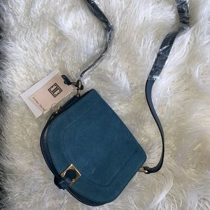 NWT- Ivanka Trump Crossbody BlueLeather Suede